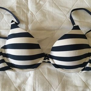 Gilly Hicks Courtney Navy Blue Lightly Lined Bra